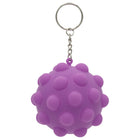 Merangue - Porte-clés fidget boule - Rose-Porte-clés avec une bille anti-stress