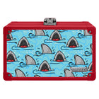 Vaultz - La boîte à crayons verrouillable - Requins-Poche en filet et bande élastique pour crayons pour faciliter l’organisation