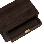 Manhattan Comfort - Evelyn 32" Table de nuit moderne à 3 tiroirs - Marron - Lot de 2-Conception de base de balai à plateforme surélevée permettant un nettoyage facile