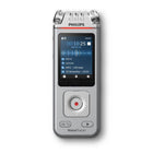 Philips - Enregistreur vocal stéréo numérique VoiceTracer DVT4115 - Argent/Chrome-Trois microphones haute fidélité pour un enregistrement audio de premier ordre