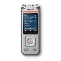 Philips - Enregistreur vocal stéréo numérique VoiceTracer DVT4115 - Argent/Chrome-Trois microphones haute fidélité pour un enregistrement audio de premier ordre