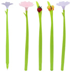 Merangue - Petits dépliants et stylos à fleurs, 0,5 mm, encre noire-Stylo à bille