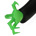 HOMCOM - Citrouille fantôme gonflable d'Halloween de 9ft avec LEDs intégrées décoration de fête - Noir-Type: corps vert citrouille d'Halloween gonflable et vêtements noirs