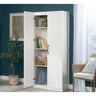 Sauder - Meuble de rangement - Blanc-La sécurité avant tout: Kit d'ancrage mural fourni pour prévenir les accidents de basculement