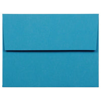 JAM Paper - Enveloppes d'invitation colorées A2 - 4,375 x 5,75 - bleu recyclé - Paquet de 50-Nos enveloppes sont fabriquées à partir de 30 % de papier recyclé de 24 lb et comportent une fermeture en gomme à rabat droit avec une finition lisse