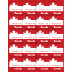 Staples - Étiquettes carrées "Produit du Canada" - 2 po x  2 po - 100 étiquettes-20 étiquettes par feuille