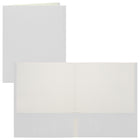 Staples - Porte-document à deux pochettes - format lettre - blanc-Couverture de papier avec l'extérieur blanc