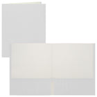 Staples - Porte-document à deux pochettes - format lettre - blanc-Couverture de papier avec l'extérieur blanc