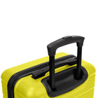 Swiss Mobility - Valise de cabine rigide 21,50 po de la collection YVR - Vert-Intérieur doublé avec panneau de séparation, poches pratiques et sangles de serrage pour garder le contenu organisé et en place