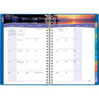 Mead - Agenda hebdomadaire/mensuel escapade tropicale 2025 - 8 1/4 po H x 5 7/8 po l - couleurs assorties - bilingue-Couverture en poly bleu ou sarcelle (choix de couleur non disponible)