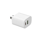 Evry - Chargeur mural 30 W USB-A et USB-C - Blanc-Protection complète