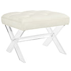 Modway - Swift Banc - Ivoire-Ottoman à base acrylique chic