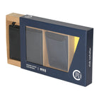 Club Rochelier - Portefeuille Billfold pour hommes avec porte-cartes amovible - Combo noir/bleu marine-Protection RFID