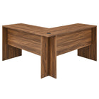 Modway - Render Bois Ensemble de bureau et d’armoire à dossiers - Noyer-9