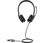 Yealink - Casque filaire UH35 double USB-C/USB-A - Microsoft Teams-Le design du casque, avec de nouveaux coussins d’oreilles et de la mousse mémoire, aide à réduire le bruit de fond, offrant un environnement d’écoute satisfaisant.