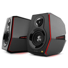 Hecate by Edifier - G5000 Enceintes stéréo de jeu multi-entrées Bluetooth avec effet lumineux RGB - Noir-Technologie DEL dynamique adoptée avec des bandes lumineuses RVB pour présenter 11 types différents d'effets d'éclairage environnants des deux côtés