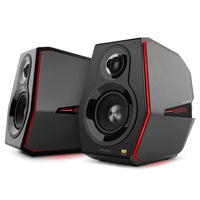 Hecate by Edifier - G5000 Enceintes stéréo de jeu multi-entrées Bluetooth avec effet lumineux RGB - Noir-Technologie DEL dynamique adoptée avec des bandes lumineuses RVB pour présenter 11 types différents d'effets d'éclairage environnants des deux côtés