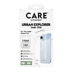 PanzerGlass - CARE Clear Urban Explorer MagSafe iPhone 17 Air - Anneau blanc-Protection de caméra renforcée. Compatible MagSafe