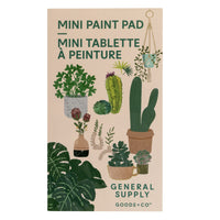 General Supply Goods + Co Goods + Co - Ensemble de mini blocs à peinturer - Plantes-Comprend 20 pages illustrées sur le thème des plantes.
