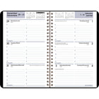 AT-A-GLANCE - Cahier de rendez-vous hebdomadaire 2026 - 8 po H x 4 7/8 po l - noir - bilingue-Une semaine sur deux pages