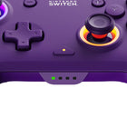 PDP - Manette sans fil Afterglow Wave pour Nintendo Switch – Violette-Licence officielle - Licence officielle de Nintendo 