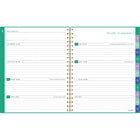 AT-A-GLANCE - Agenda hebdomadaire/mensuel BADGE géo 2026 - 11 po H x 8 1/2 po l - vert - bilingue-Format des pages : 11 po H x 8 1/2 po l