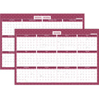 AT-A-GLANCE - Calendrier mural annuel effaçable à sec BADGE géo 2025-2026 - 23 7/8 po H x 36 po l - anglais-Format des pages : 23 7/8 po H x 36 po l