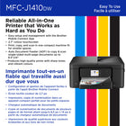 Brother - MFC-J1410DW Imprimante tout-en-un à jet d’encre couleur sans fil Work Smart avec écran couleur de 2,7 po et impression recto verso automatique-Qualité d’impression monochrome et couleur fiable