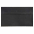 JAM Paper - Enveloppes d'invitation A10 - 6 x 9,5 - lin noir - Paquet de 50-Caractéristiques de l'enveloppe : fermeture à rabat carré en gomme, papier lisse de haute qualité, fabriqué avec 30 % de matériaux recyclés