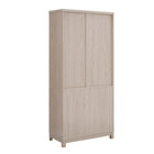 Manhattan Comfort - Jodie 31 po Bibliothèque Mid-Century Moderne - Chêne blanchi - Lot de 3-Cadre surélevé avec pieds en bois manufacturé pour la mode et la durabilité