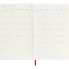 Moleskine - 2025 Agenda hebdomadaire à grande couverture souple - 5" x 8.25" - Rouge écarlate-Outils Pratiques : Calendrier, Planification De Voyages, Idées Et Objectifs, Pages Lignées Pour Les Notes