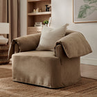 Modway - Lark Slipcover Tissu Grand fauteuil - Amande-Coussins de duvet fondu