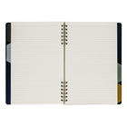 General Supply Goods + Co - Grand cahier de notes nervuré - bleu-Papier certifié FSC