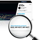 Cartouche de toner LaserJet noir HP 410A (CF410A)-Les cartouches de toner HP d’origine produisent en moyenne 71 % de pages utilisables en plus que les cartouches non HP