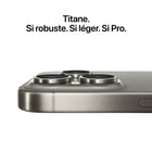 Apple - iPhone 15 Pro 6,1 po ecran Liquid Retina, 128 Go, Titane bleu, déverrouillé-Connectivité Pro : Le connecteur USB-C permet de charger Mac et iPad avec le même câble qu’iPhone 15 Pro. L’USB 3 multiplie la vitesse de transfert de données. Et avec le Wi-Fi 6E, les fichiers se téléchargent jusqu’à 2x plus rapidement