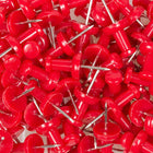 JAM Paper - Punaises colourées - rouges - paquet de 100-Gardez vos travaux scolaires, vos travaux de bureau, vos projets artistiques et visuels organisés avec des punaises colourées !