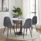 Homy Casa - Chaises d'accueil 4 places, tissu rembourré gris-Coussin de siège amélioré de 1,57" : Réduit la pression sur les hanches, parfait pour un usage prolongé.