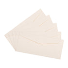 JAM Paper Enveloppes Strathmore à ouverture latérale et à rabat gommé, fini toilé, 4 1/8 x 9 1/2 po, blanc naturel, pqt/100-Ouverture : livret