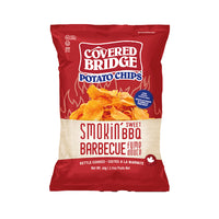 Covered Bridge Potato Chips Barbecue fume douce - Cuistes a la Marmite - 60g - Paquet de 24-Cuites a la marmite