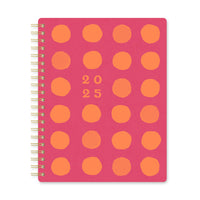 Orange Circle - Studio 2025 Agenda Baxter Été sans fin - 11 po x 8,50 po - Couleur assortie-Doté de feuillets intercalaires et une pochette de rangement intérieure à double face