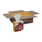 Georgia-Pacific Pro Brawny Professional H600 Serviettes de nettoyage jetables - Paquet de 10-Les serviettes de nettoyage sont composées de fibres naturelles et synthétiques et sont de couleur blanche
