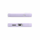 Avana - Coque Velvet Compatible MagSafe Galaxy S25 - Lavande-Doublure en microfibre