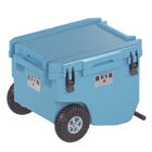 RovR - RollR 60 Glacière rigide à roulettes pintes avec poignée de remorquage - Pacifique sud-Les nouveaux loquets RapidLock créent un joint étanche à l’air et offrent un accès rapide et facile à la fête