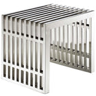 Modway - Gridiron Bancs Ensemble de 2 - Argent-Établi long : Établi ou table moderne parfait