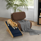 PawHut - Rampe pour chien réglable pour lit, canapé - avec surface antidérapante-Facilement pliable pour un rangement et un transport compacts 