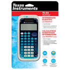 Texas Instruments - TI-34 Calculatrice Scientifique MultiView - Bleu/Blanc-L'affichage à quatre lignes vous permet d'entrer plus d'un calcul, de comparer les résultats et d'explorer des modèles, le tout sur le même écran