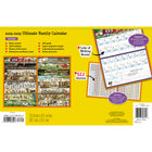 MotherWord - Calendrier familial magnétique pour réfrigérateur 2024-2025 - 15 po x 9 1/2 po - anglais-Chaque page couleur est remplie d'illustrations de l'artiste canadien Scott Lucescu