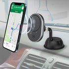 Mighty Mount - Support de chargeur sans fil MagSafe 15W - Nouvelle base à ventouse-Chargement rapide et fluide : chargement sans fil qui maintient votre téléphone toujours prêt à rouler à destination