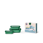Mepal - CIRQULA ENS/3 Rect' Shlw  500 mL, 1+2L/17, 34, 68oz  Vert Vif-Va au lave-vaisselle