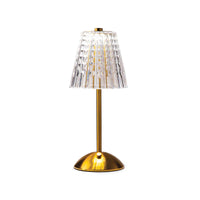 Bell+Howell - Lampe de table sans fil LED élégante Addison - Or-Activation tactile sans effort: touchez pour allumer ou éteindre et régler facilement, sans interrupteurs ni boutons compliqués